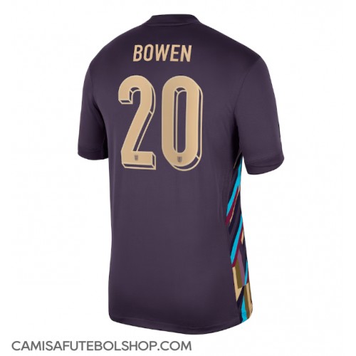 Camisa de time de futebol Inglaterra Jarrod Bowen #20 Replicas 2º Equipamento Europeu 2024 Manga Curta